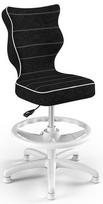 Entelo Petit Black HC+F Size 4 Children Chair VS01 White/Black