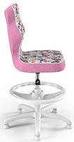 biuro kedes rozine - Entelo Petit Black HC+F Size 4 Children Chair ST31 White/Butterflies - 2 nuotrauka