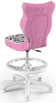 biuro kedes rozine - Entelo Petit Black HC+F Size 4 Children Chair ST31 White/Butterflies - 3 nuotrauka