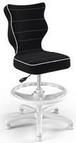 Entelo Petit Black HC+F Size 4 Children Chair JS01 White/Black