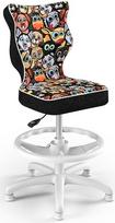 Entelo Petit Black HC+F Size 3 Children Chair ST28 White/Animals