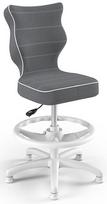 Entelo Petit Black HC+F Size 3 Children Chair JS33 White/Dark Grey