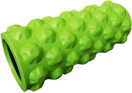 treniruociu cilindras - SportVida EVA Exercise And Massage Foam Roller 33x3cm Lime - 3 nuotrauka