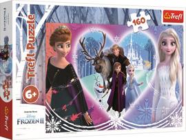 frozen puzzle - Dėlionė Trefl Frozen II, 160 vnt. - 1 nuotrauka