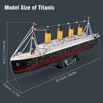 cubicfun 3d puzzle - 3D dėlionė Cubicfun Titanic, 266 vnt. - 5 nuotrauka
