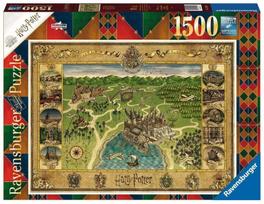 harry potter puzzle - Ravensburger Puzzle Harry Potter Howarts Map 1500pcs 16599 - 1 nuotrauka
