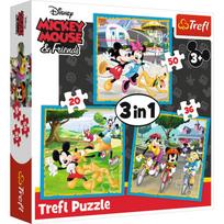 Trefl 3-In-1 Puzzle Mickey Mouse & Friends 20/36/50pcs 34846