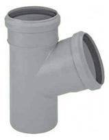 trisakis senukai - Vidaus kanalizacijos trišakis HTplus, Ø 110 / 110 mm, 67° - 1 nuotrauka