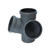 vidaus kanalizacijos vamzdziai 110 - Keturšakis Magnaplast HTplus, 110 mm - Lygus galas / 110 mm - Movinis galas, 67 ° - 2 nuotrauka