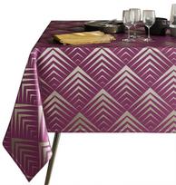bordo spalva - Staltiesė AmeliaHome Piramides, violetinė, 1800 mm x 1400 mm - 1 nuotrauka