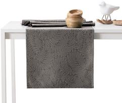 AmeliaHome Gaia AH/HMD Tablecloth Set Cocoa 115x200/35x200 2pcs
