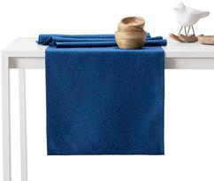 AmeliaHome Gaia AH/HMD Tablecloth Set Indigo 115x250/35x250 2pcs