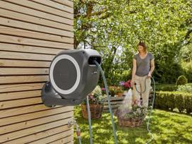laistymo zarnos rite - Gardena Wall Mounting Hose Box Roll-Up S White - 4 nuotrauka