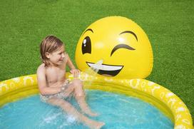 senukai baseinai - Bestway Emoji, 165x144x69cm, geltonas - 5 nuotrauka