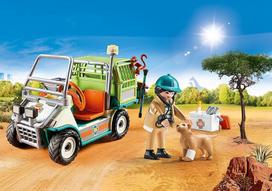 vetom 1.1 - Playmobil - Zoo vet with vehicle 70346 - 3 nuotrauka