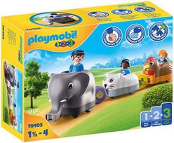 Playmobil - 1.2.3 - Animal train 70405