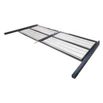 vartai 400 cm - Pilki vartai segmentiniu užpildu, 153 x 400 cm - 2 nuotrauka