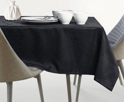 apvalus staltas - AmeliaHome Gaia AH/HMD Tablecloth Black 150x150cm - 3 nuotrauka