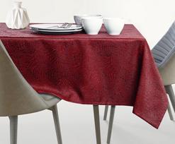 apvalios staltieses 130 - AmeliaHome Gaia AH/HMD Tablecloth Claret 130x130cm - 1 nuotrauka