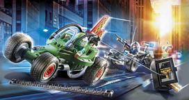 baltasis actas - Playmobil - Police-Kart: Pursuit of the vault robber 70577 - 5 nuotrauka