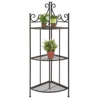 juoda metaline lentyna - Sulenkiamas stovas augalams BPH86, 31.1 x 30.7 x 114 cm - 2 nuotrauka