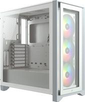 corsair 4000x - Corsair iCUE 4000X RGB White (Baltas) - 1 nuotrauka