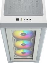 corsair 4000x - Corsair iCUE 4000X RGB White (Baltas) - 8 nuotrauka