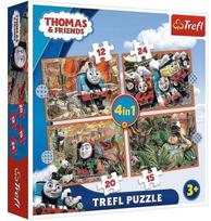 Trefl 4-in-1 Puzzle Thomas & Friends 12/15/20/24/pcs 34354