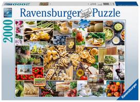 puzzle 2000 - Ravensburger Puzzle Food Collage 2000pcs 150168 - 1 nuotrauka