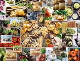 puzzle 2000 - Ravensburger Puzzle Food Collage 2000pcs 150168 - 2 nuotrauka