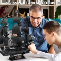 queen anne revenge - Cubicfun 3D Puzzle Queens Annes Revenge 293pcs - 4 nuotrauka
