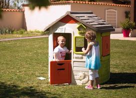 smoby namelis - Vaikų žaidimų namelis Smoby Neo Jura Lodge Playhouse - 8 nuotrauka