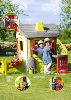 smoby namelis - Vaikų žaidimų namelis Smoby Neo Jura Lodge Playhouse - 9 nuotrauka