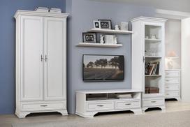 dolmar - TV staliukas Black Red White Idento, baltas, 1245x535x470 mm - 2 nuotrauka