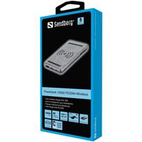 power bank wireless -  Sandberg 420-61, 10000 mAh, pilka - 2 nuotrauka