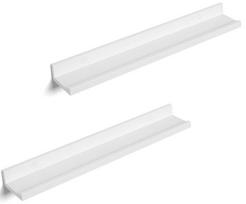 Songmics Wall Shelf Set White 2pcs