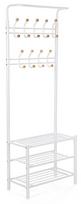 prieskambario baldai - Songmics Clothes Rack White 68.8x187cm - 2 nuotrauka