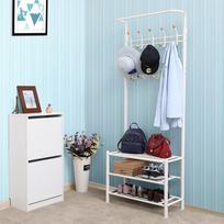 prieskambario baldai - Songmics Clothes Rack White 68.8x187cm - 8 nuotrauka