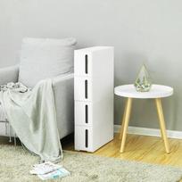 laisvai pastatomos vonios spinteles - Songmics Storage Rack White 45x17x84cm - 9 nuotrauka