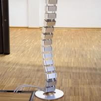 laikikliai tinklui - LogiLink Cable Channel Flexible Silver - 7 nuotrauka