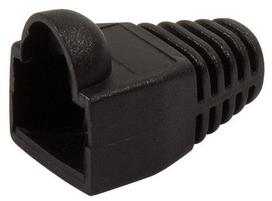 LogiLink Strain Relief Hoods For Modular Plugs x 100 Black