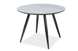 valgomojo stalas 100 cm - Signal Meble Table Ideal Grey/Black 100x100cm - 2 nuotrauka