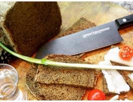 virtuviniaj peilei - Samura SHADOW Universal Santoku knife with black non-stick coating 7.0"/ 175mm - 3 nuotrauka