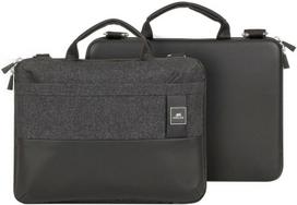 deklas macbook rivacase - Rivacase Lantau Melange MacBook Pro And Ultrabook Case 13.3'' Black - 8 nuotrauka