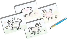 spalvinimas vandeniu - SES Creative Colouring With Water Farm Animals - 2 nuotrauka