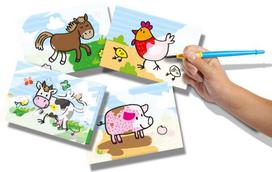 spalvinimas vandeniu - SES Creative Colouring With Water Farm Animals - 3 nuotrauka