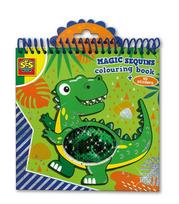 SES Creative Magic Sequins Colouring Book Blue/Green