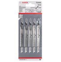 bosch siaurapjuklis - Siaurapjūklio pjūklelių komplektas Bosch, T234X, 5 vnt - 2 nuotrauka