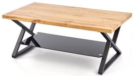 Kavos staliukas Halmar Xena Natural Oak/Black, 1100x600x450 mm