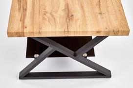 zurnalinis staliukas azuol - Kavos staliukas Halmar Xena Natural Oak/Black, 1100x600x450 mm - 8 nuotrauka